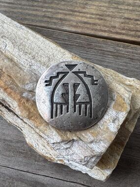Hopi Sterling Silver Native American Pin